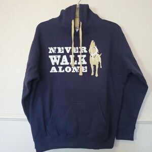 Dog is Good Men's Official‎ Dog Walker Sweatshirt Hoodie Navy Blue Unisex Small